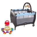 Berço Cosco Toybar C66T - Azul + Mix Play Mingo...