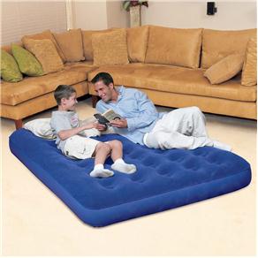 Colchão de Casal Inflável Bestway Flocked – Azul