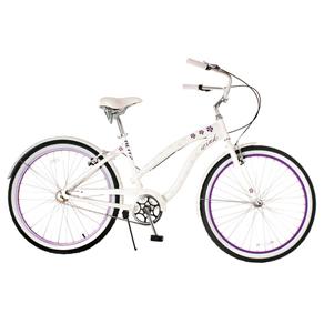 Bicicleta Aro 26 de Alumínio Blitz Cruiser Wind - Branca
