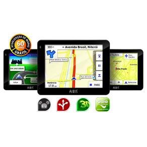 Navegador GPS Airis Amici A3 comTela de 3.5" Touch Screen – Preto