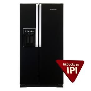 Refrigerador Side By Side Brastemp Ative! BRS70HE - 540 L - Preta - 110V