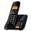 Telefone s/ Fio Philips CD1861B Preto c/ Secretária Eletrônica, Display Iluminado, Id. Chamadas e Viva-voz