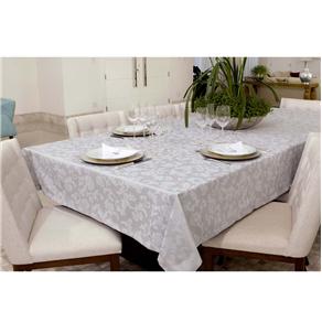 Toalha de Mesa Retangular Pietra Home Hibisco 160x220 cm - Glacier