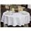 Toalha de Mesa Redonda Pietra Home Hibisco 160 cm - Blanc
