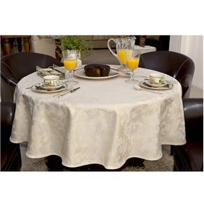 Toalha de Mesa Redonda Pietra Home Floral 180 cm - Angora