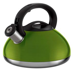 Chaleira Euro Home Colors Retrô Inox com Bakelite Verde - 3 L