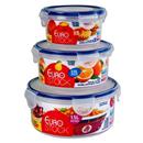 Conjunto de Potes Euro Home Herméticos Redondo ...