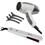 Kit GA.MA Italy Attiva Prancha Ceramic Tourmaline + Secador 160 ACC 1.600 W  - Branco