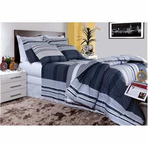 Jogo de Cama Solteiro Kacyumara Casual 150 Fios
