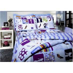 Edredom Solteiro Kacyumara Capricci 150 Fios