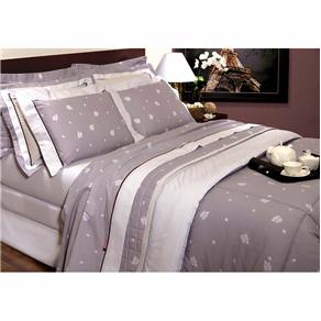 Jogo de Cama de Casal Kacyumara Cravo 200 Fios