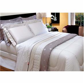 Jogo de Cama King Kacyumara Cravo Listrado 200 Fios