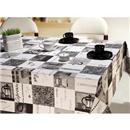 Toalha de Mesa Redonda Kacyumara Coffee 160 cm