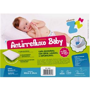 Travesseiro Antirrefluxo Infantil Baby Percal impermeável Fibrasca