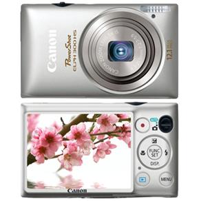 Câmera Digital Canon PowerShot ELPH 300 Prata c/ 12,1MP, LCD 2,7”, Zoom Óptico 5x, Vídeos Full HD, Estabilizador de imagem, Detector de Face e Sorriso