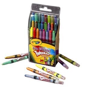 Mini Giz de Cera Crayola Twistables Fun Effects 52-9824 - 24 Cores