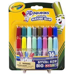 Mini Cola Bastão Crayola Glitter Pip-Squeaks 69-4200 - 16 Cores