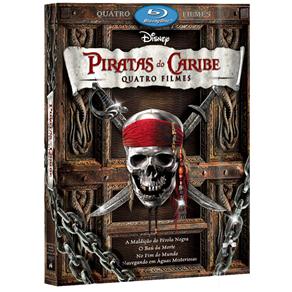 Blu-Ray - Quadrilogia Piratas do Caribe - 5 Discos