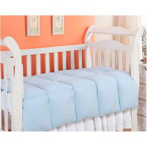Edredom Infantil Penas de Ganso Plumasul 233 Fios - Azul 100 x 140 cm