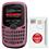 Celular Desbloqueado Alcatel OT255 Pink c/ Rádio FM, Viva Voz, QWERTY, Dual Chip e Fone de Ouvido + Chip Único Claro Pré-Pago