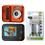 Câmera Digital Kodak Easyshare Sport Vermelha c/ 12 MP, LCD 2,4”, À Prova d’ Água + Carregador DL C25-2 Prata AA/AAA 2500MAH c/ 2 Pilhas AA - Bivolt 
