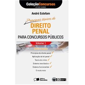 Livro - Direito Penal Para Concursos Públicos - Volume 1 - Autor André Estefam - CD de Audiolivro