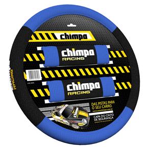 Kit Capa de Volante com Protetor de Cinto Chimpa 290601 – Azul