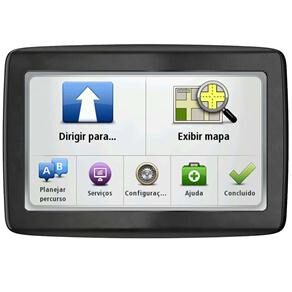 Navegador GPS TomTom VIA 1400T com Tela LCD Touch Screen de 4,3" e Orientação por Voz