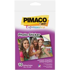 Papel Photo Sticker Pimaco Fosco 10x15 cm 5000327 - 10 Folhas