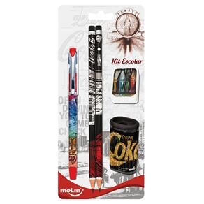 Kit Escolar Coca Cola Molin 22030 - 5 Unidades