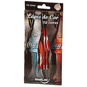 Lápis de Cor Coca Cola Molin 22043 - 12 Cores