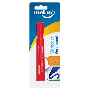 Marcador Permanente Molin 85 8003 - Vermelho