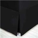 Saia para Cama Box Solteiro Kacyumara - Preta