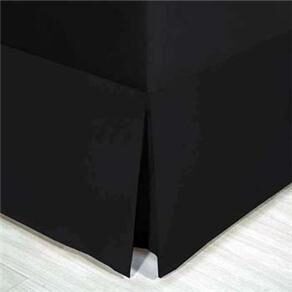 Saia para Cama Box Casal Kacyumara - Preto