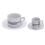 Aparelho de Jantar, Chá e Café Portofino Ubatuba de Porcelana Branco/Preto - 42 Peças