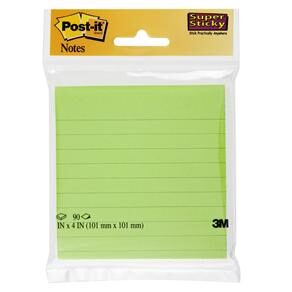 Bloco 3M Post-it Super Sticky HB004100572 101 x 101 mm - Verde
