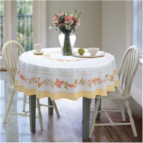 Toalha de Mesa Redonda Lepper Rose 155 cm