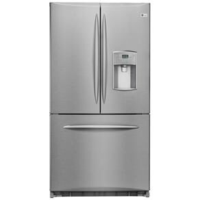 Refrigerador Side by Side GE French Door - 577 L com Dispenser de Água - Inox