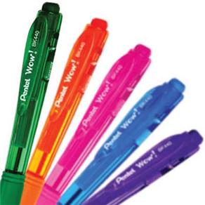Caneta Retrátil Pentel Wow 1.0 mm SM/BK440-CR-5 - 5 unidades