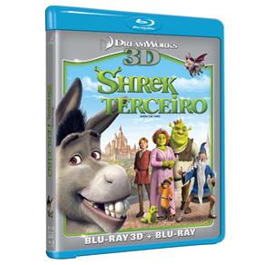 Blu-Ray 3D + Blu-Ray - Shrek Terceiro - 2 Discos