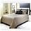 Kit Cama Casal Juma Oriente 150 Fios com 7 peças - Cáqui/Preto