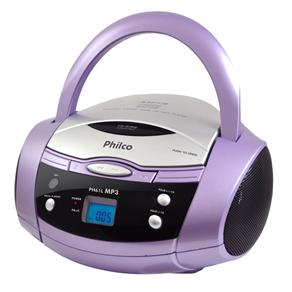CD Player Portátil Philco PH61L c/ MP3 - Lilás