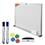 Kit Quadro Branco Magnético Tilibra 90X60 231746 - Com Pincéis, apagador e Marcadores Magnéticos  