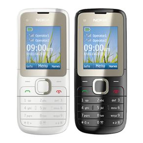 Celular Desbloqueado Nokia C2-00 Preto Dual Chip c/ Câmera VGA,MP3+ Celular Desbloqueado Nokia C2-00 Branco Dual Chip c/ Câmera VGA, MP3