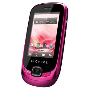 Celular Desbloqueado Alcatel OT602 com Dual Chip, Câmera 2MP, MP3, Rádio FM, Bluetooth, Touch Screen e Fone de Ouvido