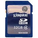 Cartão de Memória SD Kingston Classe 4 - 32GB 