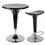 Mesa Fixa Importada Alta Stool Redonda - Preta + Banco Alto Giratório c/ Regulagem de Altura à Gás Spot Preto - Importado