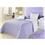Jogo de cama King Juma Casualle 150 Fios - Branco/Lilás