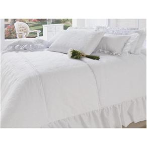 Kit Cama Queen Juma Cristal 150 Fios com 11 peças - Branco