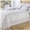 Kit Cama Queen Juma Cristal 150 Fios com 11 peças - Branco/Cáqui